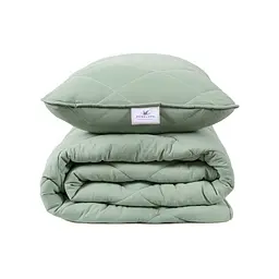 Набір ковдра з подушкою Penelope - Colors in Comfort green зелений полуторний