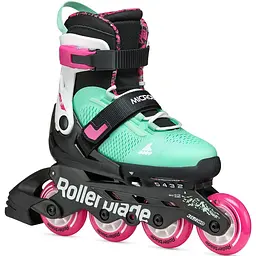 Ролики дитячі Rollerblade Microblade XT 36,5-40 Чорний-Блакитний