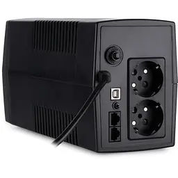 Пристрій безперебійного живлення Vinga LCD 800VA plastic case with USB (VPC-800PU) - мініатюра 5