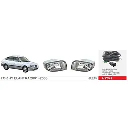 Фари дод. модель Hyundai Elantra Hatchback/2001-03/HY-049/H3-12V55W/ел.проводка