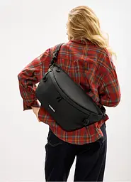 Жіноча cумка-бананка під ноутбук Sambag Urban Laptop чорна 46 × 26 см (51411064) - мініатюра 7