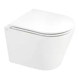 Унітаз підвісний Qtap Scorpio безободковий Ultra Quiet з сидінням Soft-close QT1433053EUQW, Білий