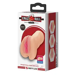 Мастурбатор вагіна CRAZY BULL Caroline, Double holes TPR Crazy Bull BM-009237N 99973 - мініатюра 6