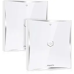 Набір двопозиційний розумний смарт Wi-Fi сенсорний вимикач Maxcio Alexa 2 шт.
