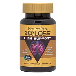 Вітаміни та мінерали Natures Plus AgeLoss Lung Support 90 капсул