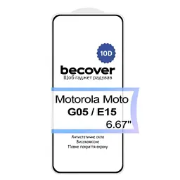 Скло захисне BeCover Motorola Moto G05 / E15 10D Black (713575) - мініатюра 3