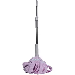 Швабра-моп мотузкова для миття підлоги 134 см, фіолетовий Household Cleaning Products HP-35015-13V