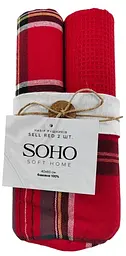 Набір рушників кухонних бавовна SOHO Sell Red 40х60см 170г/м2 2шт (BS 85541) - мініатюра 6