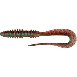 Силікон Keitech Mad Wag Mini 2.5" #302 Plum Green FLK. 12 шт/уп