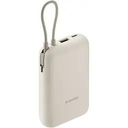 УМБ Xiaomi 10000mAh 22.5W (Integrated Cable) (BHR9072GL) беж - мініатюра 2