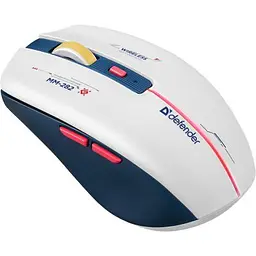 Комп'ютерна мишка Defender Dila MM-282 Wireless White/Blue (52282) - мініатюра 6