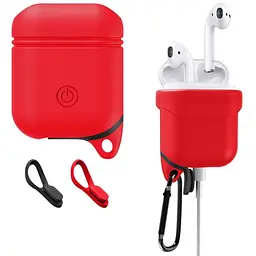 Силіконовий чохол Primo Sherp для Apple AirPods Red - мініатюра 2