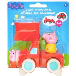 Іграшка-конструктор для ванної Peppa Pig Пеппа та машинка (122256) - мініатюра 3