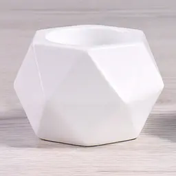 Свічник геометричний МВМ My Home SK-36 70х55 мм (SK-36 WHITE) - мініатюра 3