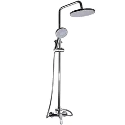 Душова система Globus Lux Dolly GLD-0005 змішувач одноричажний настінний для ванної кімнати хромований