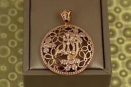 Кулон Xuping Jewelry мусульманський Квіти Ісламу 3,2 см золотистий