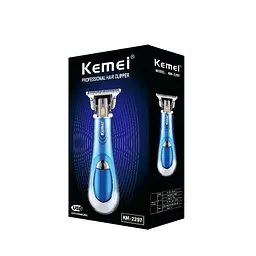 Машинка для стрижки волосся Kemei KM-2297 бездротова титанові леза з керамічним покриттям (40964-KM-2297_414) - мініатюра 3