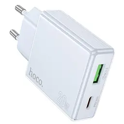 МЗП Hoco C142A Direct PD20W+QC3.0 (1USB-A/1C) Blue - мініатюра 2