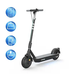 Електросамокат OKAI ES30-NEON PRO Black 10", 350(700)W, 14.7Ah, 80km, 25km\h, 25%, NFC, App, 21kg (ES30-B)