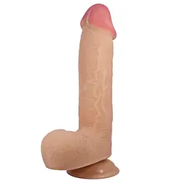 Фалоімітатор BAILE - Sliding Skin 9,2 Flesh Suction base TPR Baile BW-008040LP 100401 - мініатюра 2