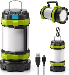 HC-260 | Багатофункціональна лампа для кемпінгу, туристичний ліхтарик з функцією зарядного пристрою | Червоне світло | 6 режимів - мініатюра 2