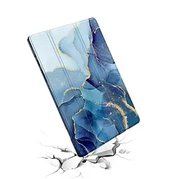 Чохол-книжка BeCover Soft Edge TPU з кріпленням для стілусу для Xiaomi Redmi Pad SE 8.7" Blue Marble (712572) - мініатюра 3