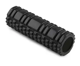 Масажний ролик (роллер) PowerPlay 4342 Massage Roller Чорний (30x10 см) (PP_4342_Black) - мініатюра 2