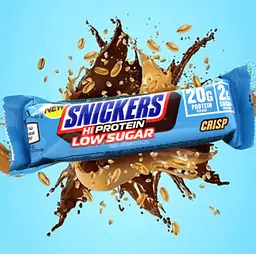 Шоколадний батончик Snickers Hi Protein Low Sugar Crisp 55 г - мініатюра 2