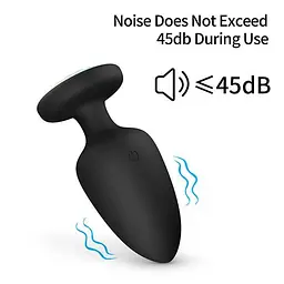 Анальна пробка з вібрацією та підсвічуванням 10X Light Up Rechargeable Anal Plug K000752 - мініатюра 6