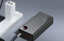АКБ зовнішній - Умб Baseus Adaman Digital Display 400000 mAh 22.5 W Black (PPAD020001) - мініатюра 7