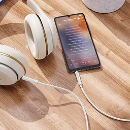 Аудіокабель Borofone BL16 Clear sound 3.5 мм/1 м білий - мініатюра 2