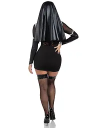 Костюм черниці Leg Avenue Holy Hottie Dress XS - мініатюра 5