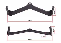 Ручка для тяги EasyFit з широким хватом 54 см - мініатюра 2