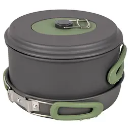 Набір посуду Bo-Camp Explorer 4 Pieces 19 Hard Anodized Grey/Green (2200241) - мініатюра 5