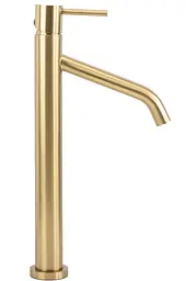 Змішувач для умивальника Rea Level високий, gold brush (REA-B6217) - мініатюра 3