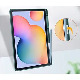 Чохол-книжка BeCover Soft Edge з кріпленням для стілусу для Samsung Galaxy Tab S6 Lite 10.4 P610/P613/P615/P619 Dark Green (708353) - мініатюра 4