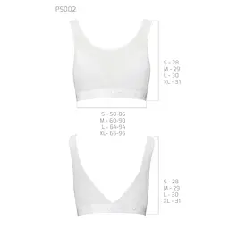 Топ з прозорою вставкою Passion PS002 TOP M, white - мініатюра 5