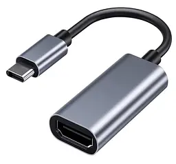 Перехідник Dynamode USB 3.0 Type-C to HDMI 4K/30Hz Female, темно-сірий (DM-AD-USB-C-HDMI)