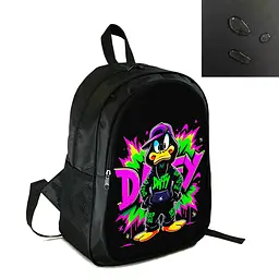 Рюкзак міський/шкільний 38×28см з принтом Дональд Дак дитячий, підлітковий, спортивний (4128)