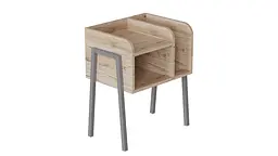 Тумба модульна Ferrum-decor Амелі 540x450x320 метал Сірий ДСП Дуб Сан-Марино 16 мм (FRD-103018)