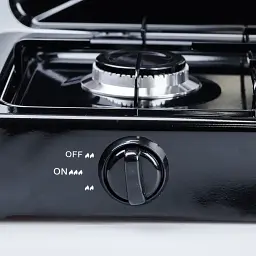 Газова плита настільна Sokany SK-07004 на 2 конфорки під балонний газ Чорний - мініатюра 5