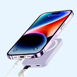 Портативний ЗП Power Bank JJT-A27-1 PD20W+QC 22.5W з БЗП 10000 mAh Purple - мініатюра 3