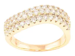 Каблучка XUPING Позолота 18K "Інкрустація цирконієм" (260938) р.18 - мініатюра 2