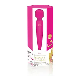Вібромасажер Rianne S: Bella Mini Wand Rose, 10 режимів, медичний силікон, подарункове паковання - мініатюра 5