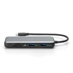 Кардрідер док-станція USB-C HDMI/2xUSB-A/USB-C/SD/MicroSD/RJ54 Digitus70914 - мініатюра 2