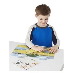 Набір для творчості Melissa&Doug Об'ємні багаторазові наліпки Сафарі (MD9106) - мініатюра 5