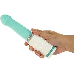 Вібратор Pillow Talk Feisty Thrusting 21 см бірюзовий - мініатюра 5