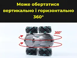 Машинка на радіокеруванні Stunt Elves. Розворот на 360. Перевертень трюковий. Всюдихід на пульті. Сріблястий - мініатюра 9