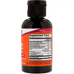 Вітамін B-12 Now Foods Liquid B-12 59 мл - мініатюра 2