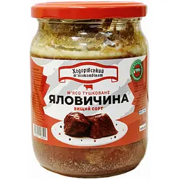 М'ясо тушковане Ходорівський м'ясокомбінат Яловичина с/б 500 г